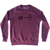 39 + Middle Finger Adult Tri-Blend Sweatshirt by Tribe Lacrosse