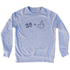 39 + Middle Finger Adult Tri-Blend Sweatshirt by Tribe Lacrosse