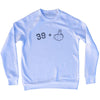 39 + Middle Finger Adult Tri-Blend Sweatshirt by Tribe Lacrosse