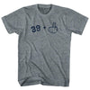39 + Middle Finger Youth Tri-Blend T-shirt by Tribe Lacrosse