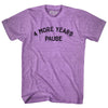 4 More Years Pause Adult Tri-Blend T-shirt by Tribe Lacrosse
