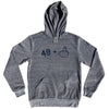 49 + Middle Finger Tri-Blend Hoodie by Tribe Lacrosse