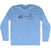 49 + Middle Finger Adult Tri-Blend Long Sleeve T-shirt by Tribe Lacrosse