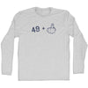 49 + Middle Finger Adult Cotton Long Sleeve T-shirt by Tribe Lacrosse