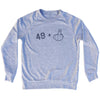 49 + Middle Finger Adult Tri-Blend Sweatshirt by Tribe Lacrosse