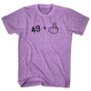 49 + Middle Finger Adult Tri-Blend T-shirt by Tribe Lacrosse