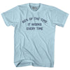 60% Of The Time It Works Every Time Adult Cotton T-shirt by Tribe Lacrosse