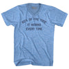 60% Of The Time It Works Every Time Adult Tri-Blend V-neck T-shirt by Tribe Lacrosse