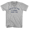 60% Of The Time It Works Every Time Adult Cotton V-neck T-shirt by Tribe Lacrosse