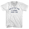 60% Of The Time It Works Every Time Adult Tri-Blend V-neck T-shirt by Tribe Lacrosse