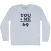 69 Math Equation Adult Tri-Blend Long Sleeve T-shirt by Tribe Lacrosse
