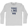 69 Math Equation Adult Cotton Long Sleeve T-shirt by Tribe Lacrosse