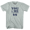 69 Math Equation Adult Tri-Blend T-shirt by Tribe Lacrosse