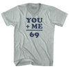69 Math Equation Adult Tri-Blend V-neck T-shirt by Tribe Lacrosse