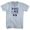 69 Math Equation Adult Tri-Blend V-neck T-shirt by Tribe Lacrosse