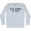99% Muffin 1% Stud Adult Tri-Blend Long Sleeve T-shirt by Tribe Lacrosse
