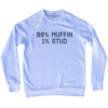 99% Muffin 1% Stud Adult Tri-Blend Sweatshirt by Tribe Lacrosse