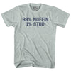 99% Muffin 1% Stud Adult Tri-Blend T-shirt by Tribe Lacrosse