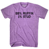 99% Muffin 1% Stud Adult Tri-Blend T-shirt by Tribe Lacrosse