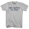 99% Muffin 1% Stud Adult Cotton T-shirt by Tribe Lacrosse