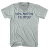 99% Muffin 1% Stud Adult Tri-Blend V-neck T-shirt by Tribe Lacrosse