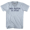 99% Muffin 1% Stud Adult Tri-Blend V-neck T-shirt by Tribe Lacrosse