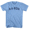 A-A-RON (Aaron Nickname) Adult Tri-Blend T-shirt by Tribe Lacrosse