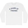 A Charm Of Finches Adult Cotton Long Sleeve T-shirt by Tribe Lacrosse