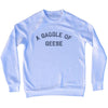 A Gaggle of Geese Adult Tri-Blend Sweatshirt by Tribe Lacrosse
