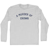 A Murder of Crows Adult Cotton Long Sleeve T-shirt by Tribe Lacrosse