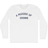 A Murder of Crows Adult Cotton Long Sleeve T-shirt by Tribe Lacrosse
