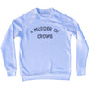 A Murder of Crows Adult Tri-Blend Sweatshirt by Tribe Lacrosse