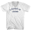 A Murder of Crows Adult Cotton V-neck T-shirt by Tribe Lacrosse
