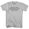 A Person's Worth Is Measured By The Worth Of What He Values.- Marcus Aurelius Quote Tees Adult Cotton T-shirt by Tribe Lacrosse
