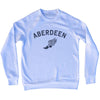 Aberdeen Running Track Winged Foot Adult Tri-Blend Sweatshirt by Tribe Lacrosse
