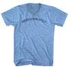 Absofuckinlutely Adult Tri-Blend V-neck T-shirt by Tribe Lacrosse