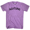 Achtung Adult Tri-Blend T-shirt by Tribe Lacrosse