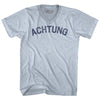 Achtung Adult Tri-Blend V-neck T-shirt by Tribe Lacrosse