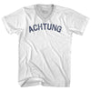 Achtung Adult Tri-Blend V-neck T-shirt by Tribe Lacrosse