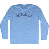 Actually Adult Tri-Blend Long Sleeve T-shirt by Tribe Lacrosse