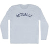 Actually Adult Tri-Blend Long Sleeve T-shirt by Tribe Lacrosse