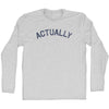 Actually Adult Cotton Long Sleeve T-shirt by Tribe Lacrosse