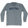 Adultish Adult Tri-Blend Long Sleeve T-shirt by Tribe Lacrosse