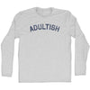 Adultish Adult Cotton Long Sleeve T-shirt by Tribe Lacrosse