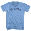 Adultish Adult Tri-Blend V-neck T-shirt by Tribe Lacrosse