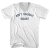 Ain't Caught Squat Adult Cotton V-neck T-shirt by Tribe Lacrosse