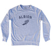 Albion Running Track Winged Foot-Adult Tri-Blend Sweatshirt by Tribe Lacrosse