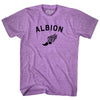 Albion Running Track Winged Foot-Adult Tri-Blend T-shirt by Tribe Lacrosse
