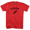 Albion Running Track Winged Foot-Adult Tri-Blend T-shirt by Tribe Lacrosse