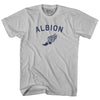 Albion Running Track Winged Foot-Adult Cotton T-shirt by Tribe Lacrosse